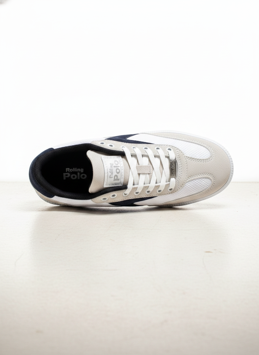 004-5-03 Adidași clasici cu talpă joasă pentru bărbați – Albastru marin