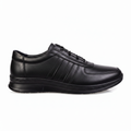 7021 Black Premium Men's Genuine Leather Everyday Shoes