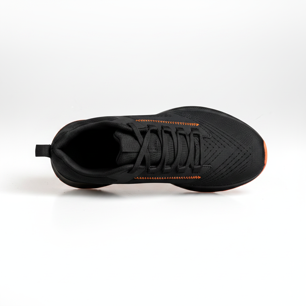 0268-5 Sportovní tenisky Kinetic Mesh – černá/oranžová