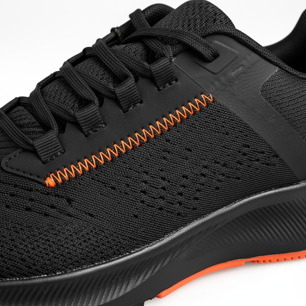 0268-5 Sportovní tenisky Kinetic Mesh – černá/oranžová