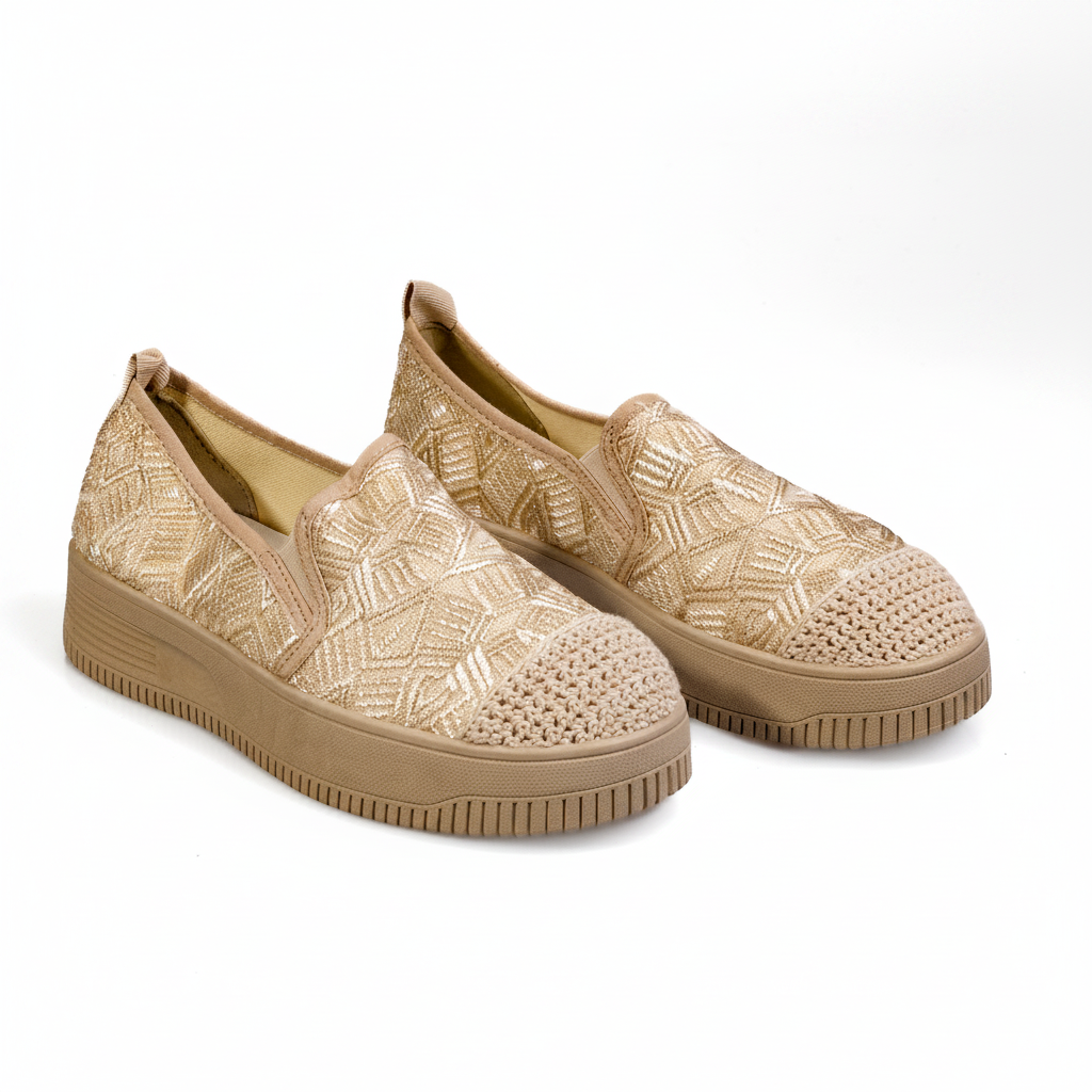 S559-3 Pantofi eleganți de zi cu zi pentru femei, din material textil, ușori