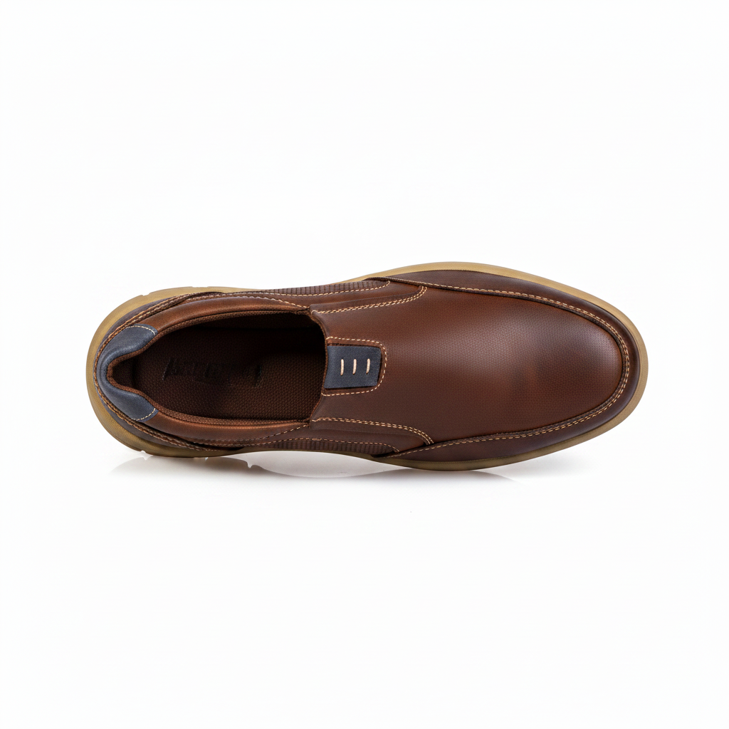 K375-2 D-Brown – pánské běžné boty z pravé kůže v prémiové kvalitě