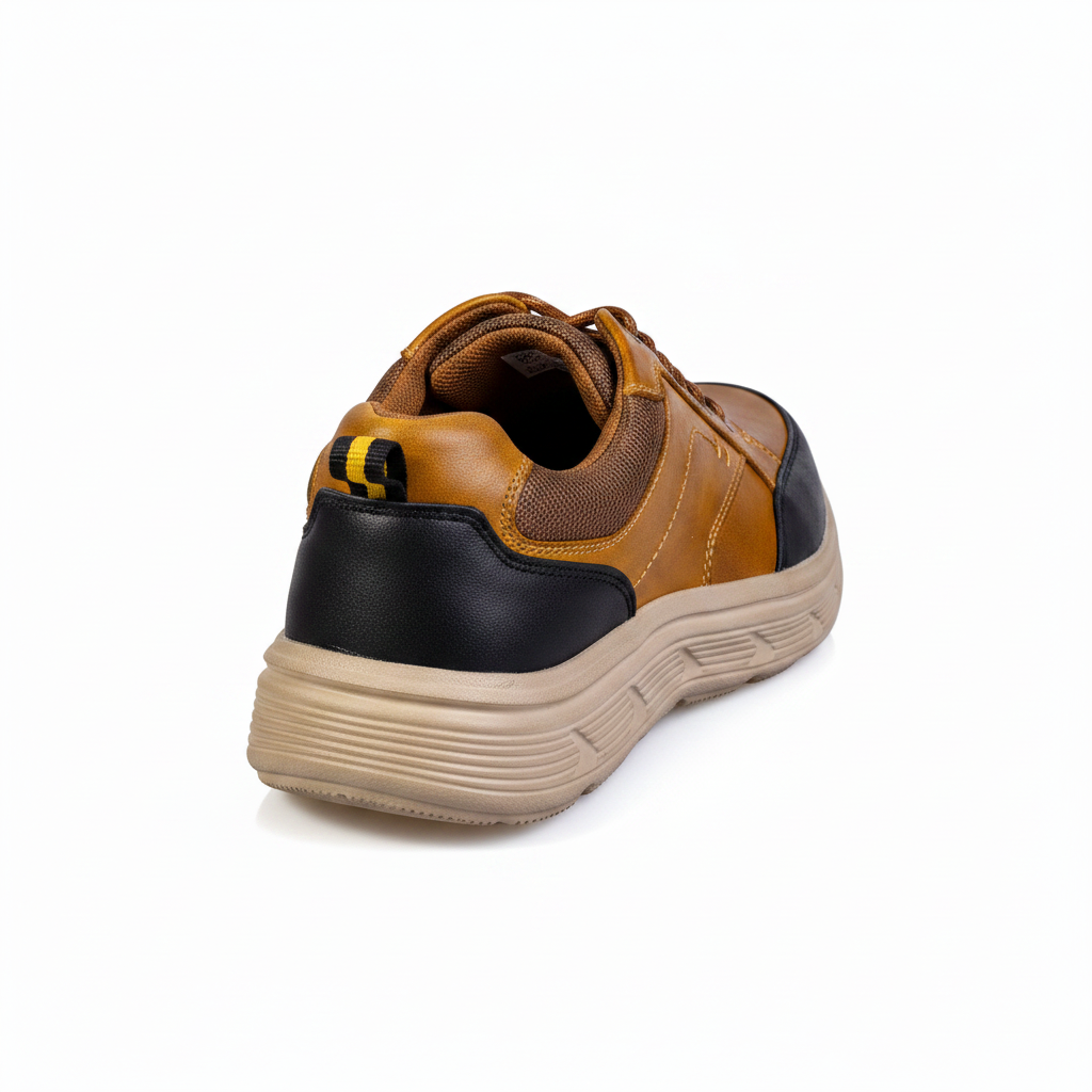 K363 Camel Premium férfi valódi bőr mindennapi cipő