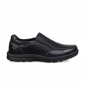 K375-1 Black Premium Men's Genuine Leather Everyday Shoes
