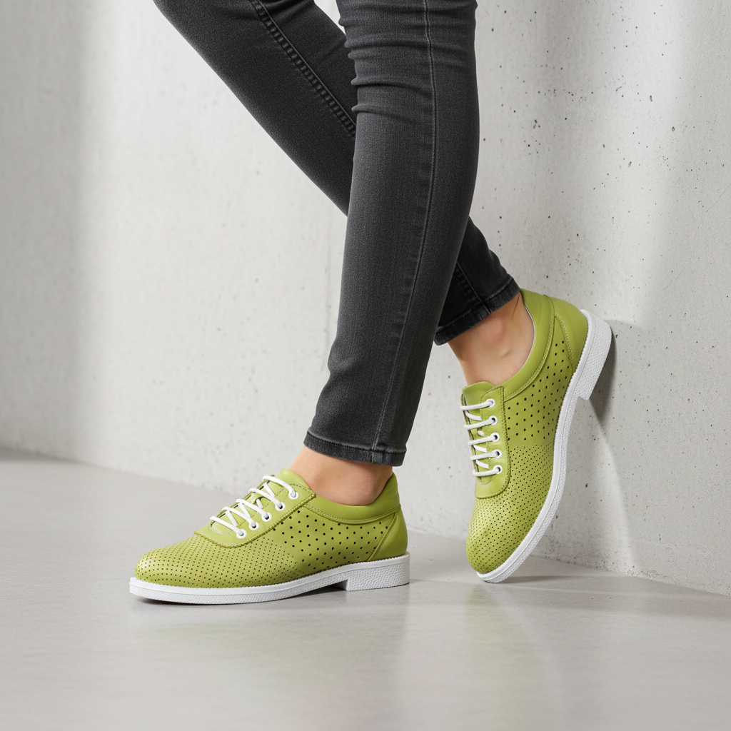 040 Green Premium – dámské boty z pravé kůže na každodenní nošení