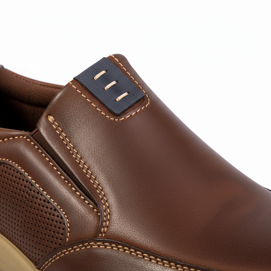 K375-2 D-Brown – pánské běžné boty z pravé kůže v prémiové kvalitě