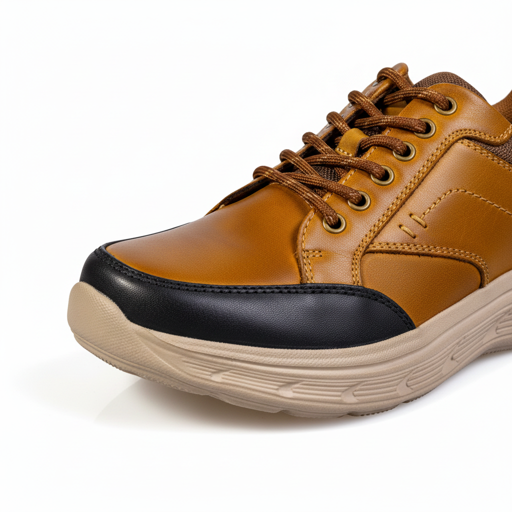 K363 Camel Premium férfi valódi bőr mindennapi cipő