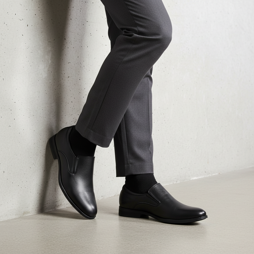 K323-1 Černé elegantní pánské společenské boty