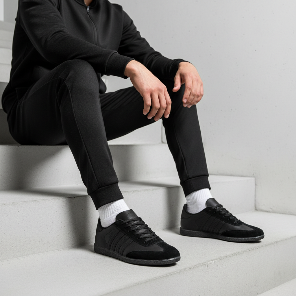 10934 Pánské nízké tenisky Urban Mesh – černé