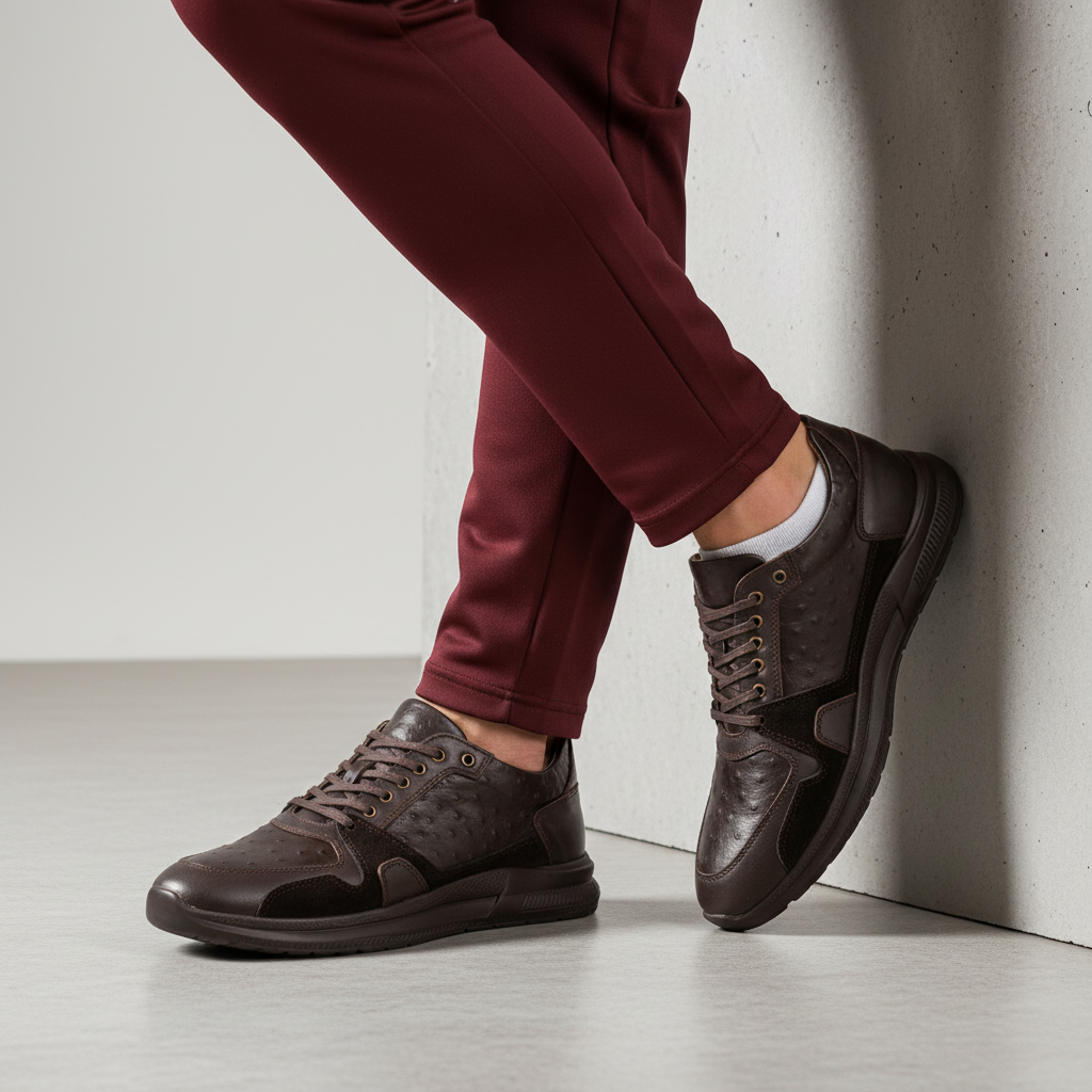 5023 Brązowe buty męskie
