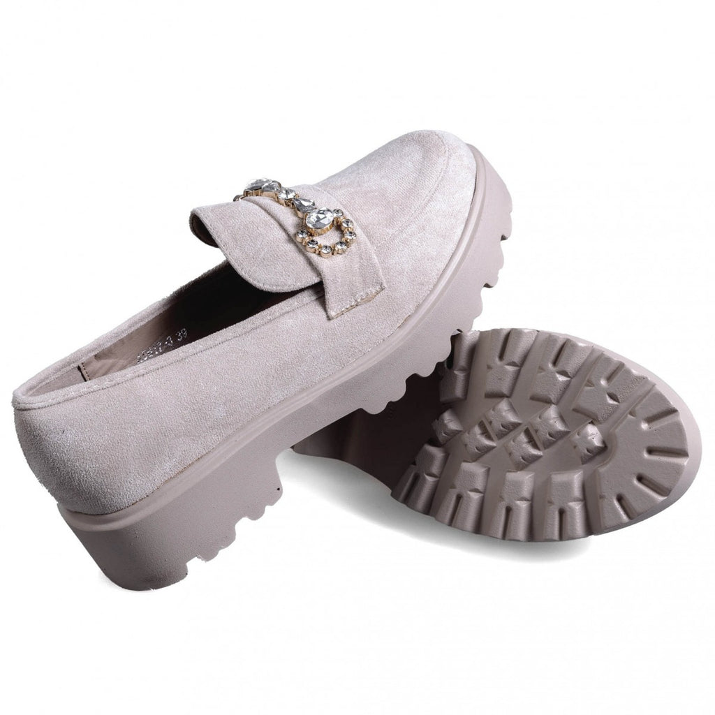 A5617-3 Béžové dámské volnočasové boty