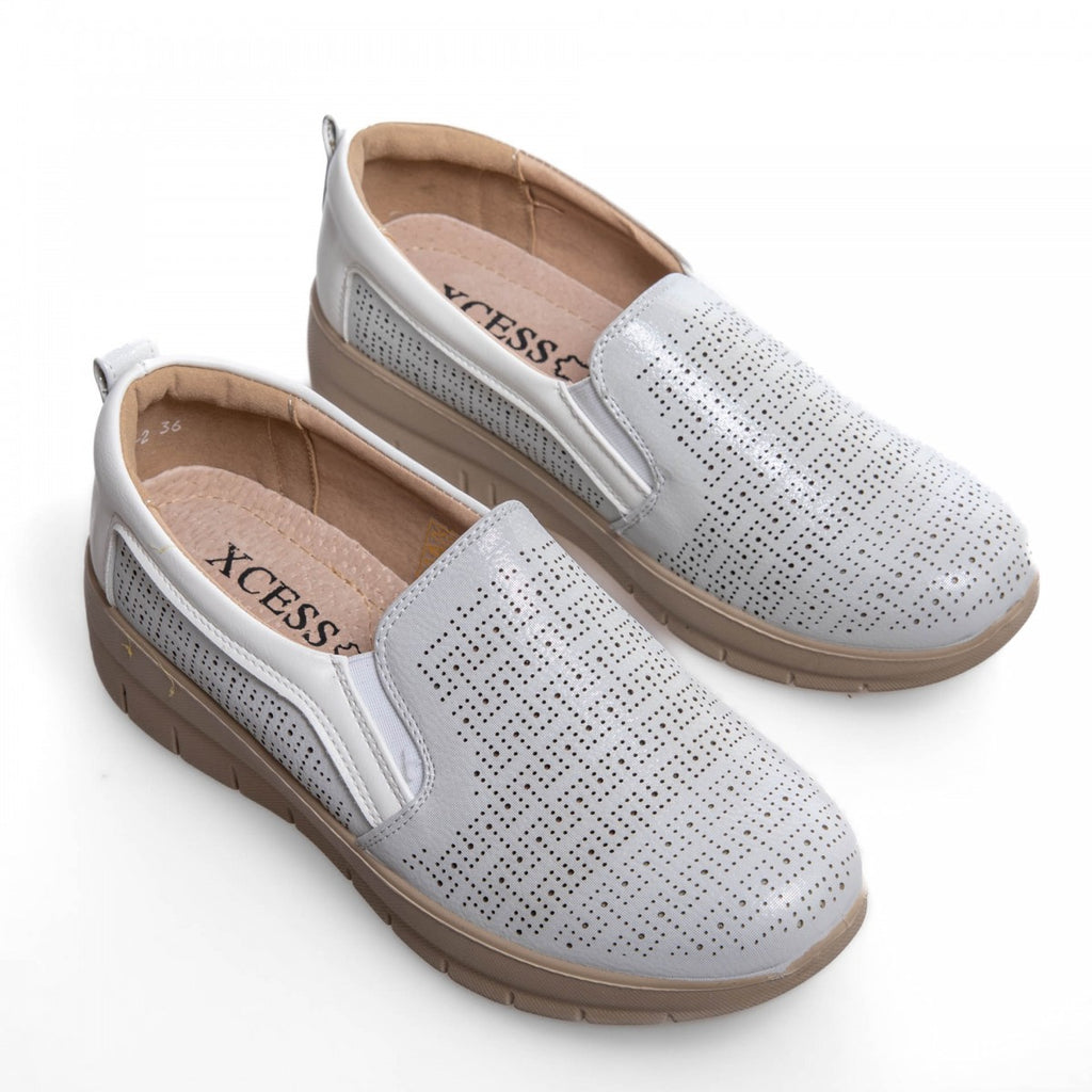 6036-2 Bele ženske športne čevlje