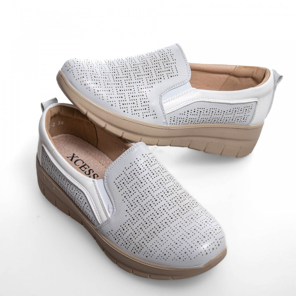 6036-2 Bele ženske športne čevlje