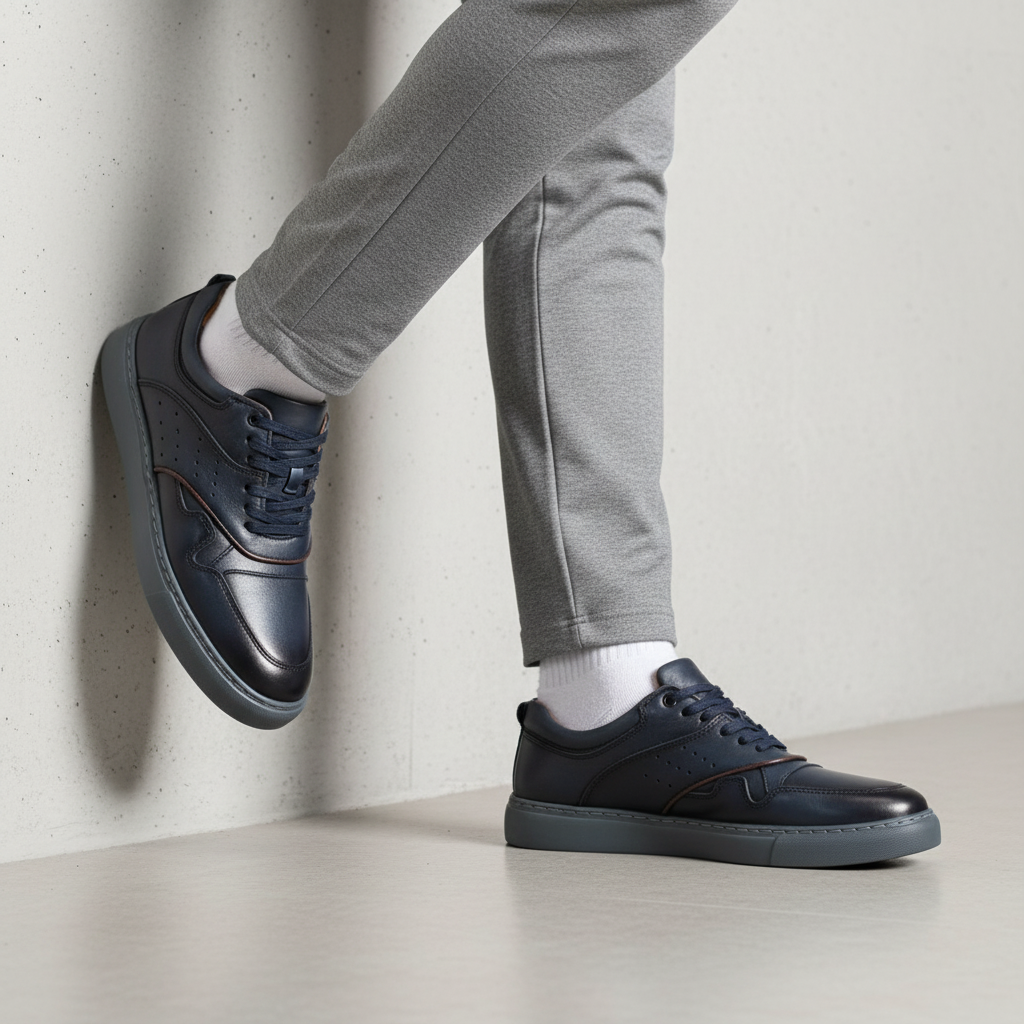 673003 Męskie buty w kolorze granatowym