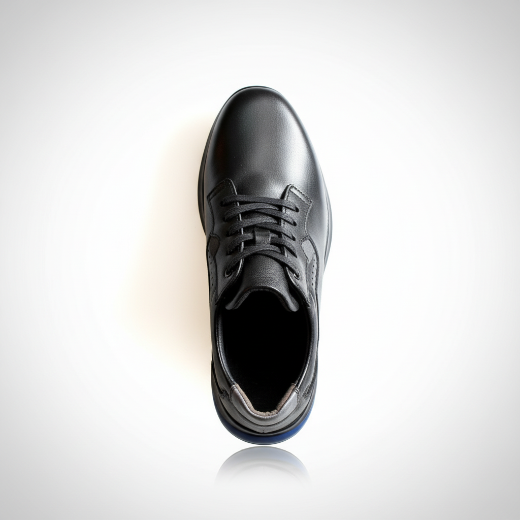 673005 Czarne buty męskie