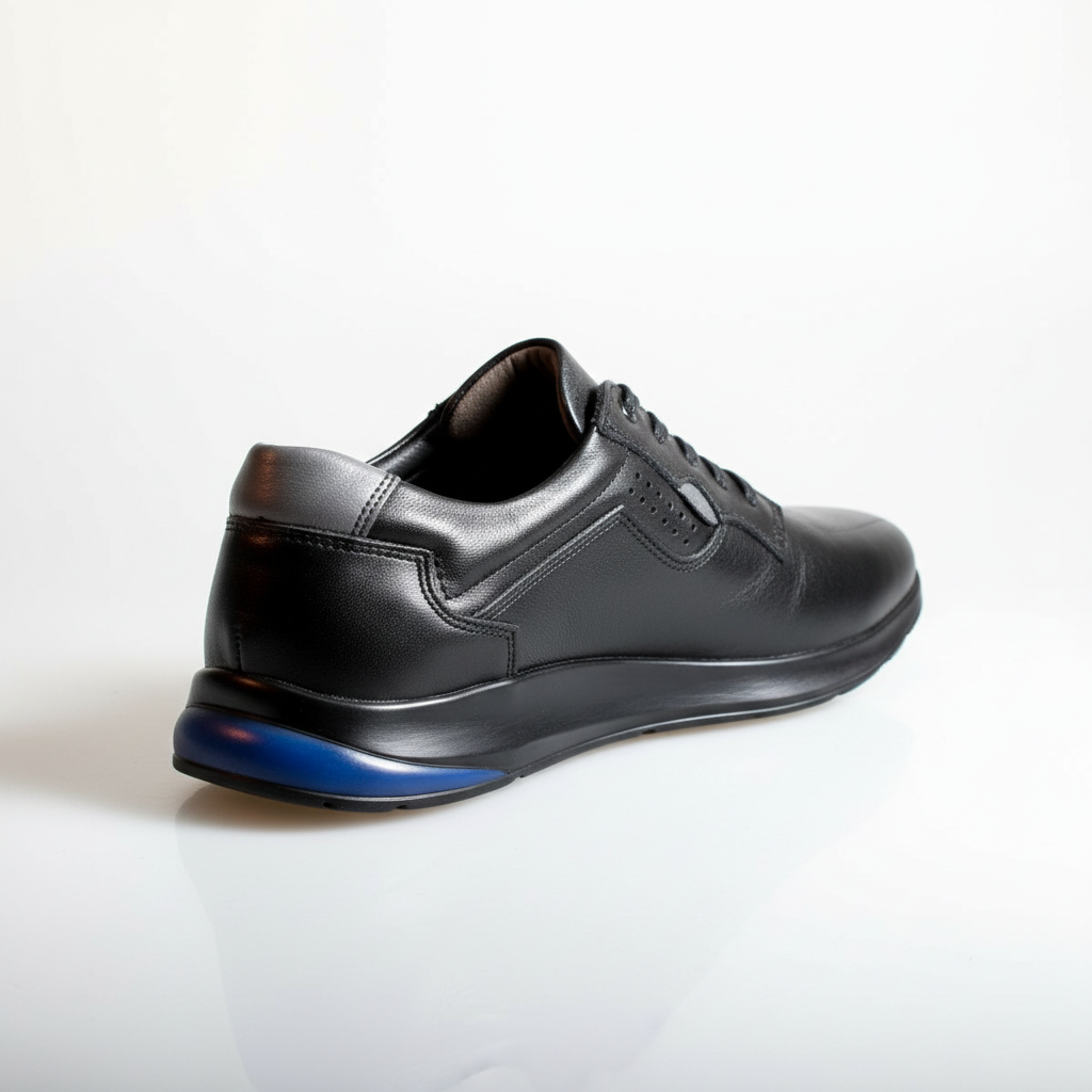 673005 Czarne buty męskie