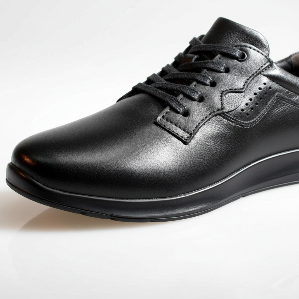 673005 Czarne buty męskie
