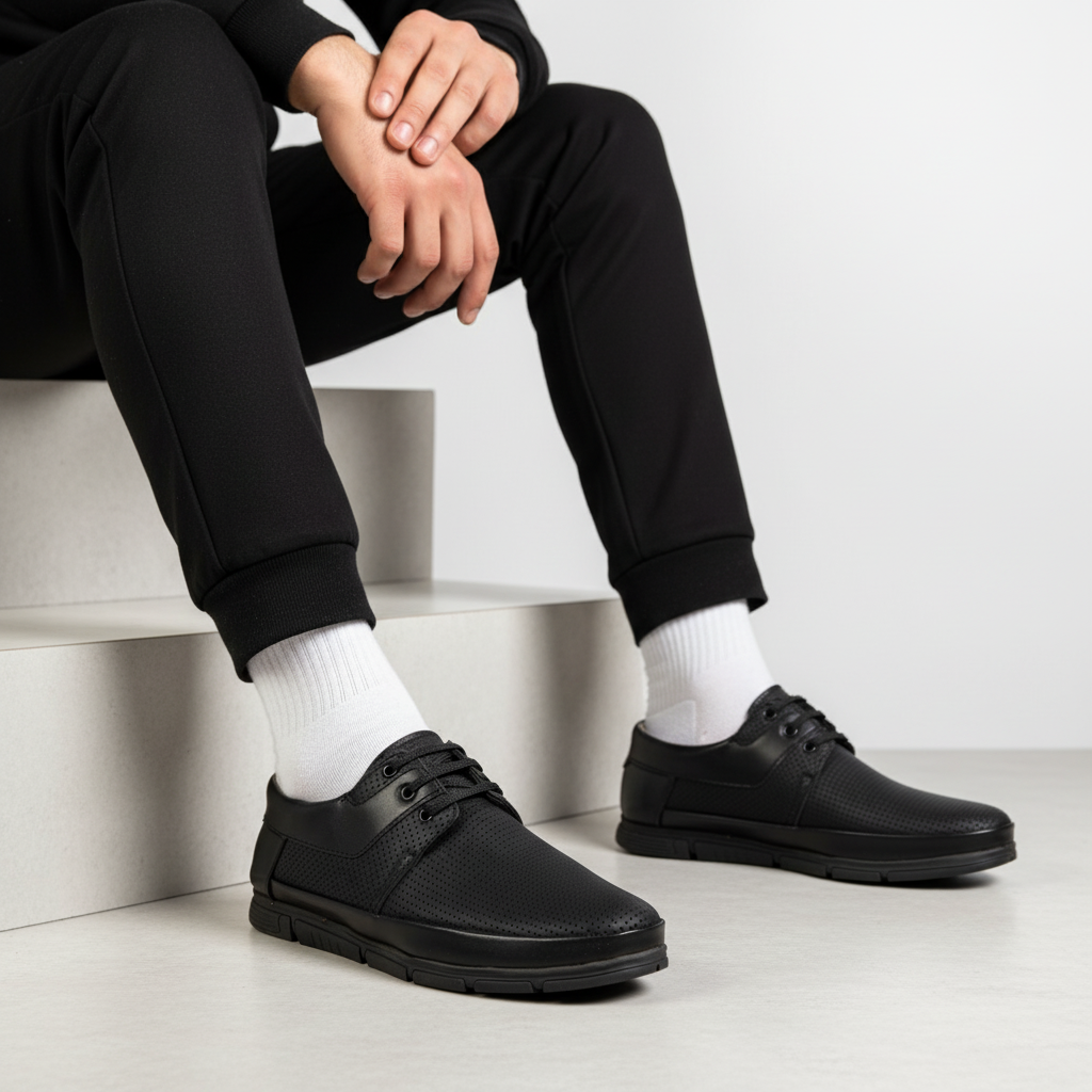 681004 Black Men's Casual Shoes