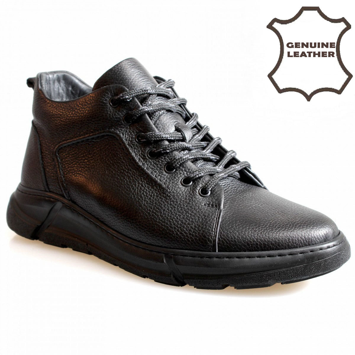 706002 Fekete férfi cipő