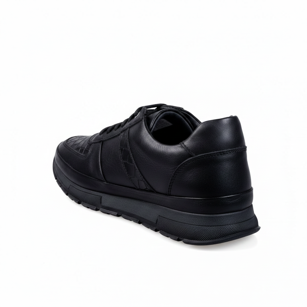 762001 Czarne męskie buty codzienne
