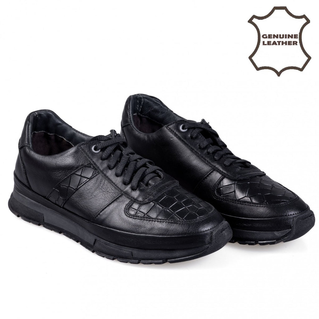 762001 Fekete férfi alkalmi cipő