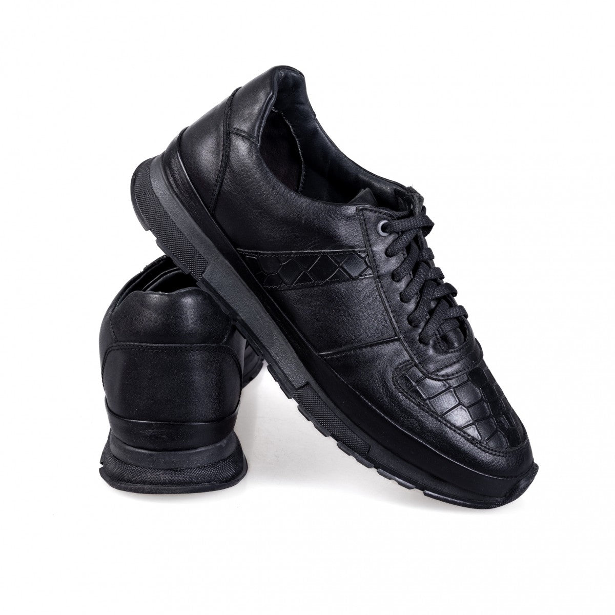 762001 Fekete férfi alkalmi cipő