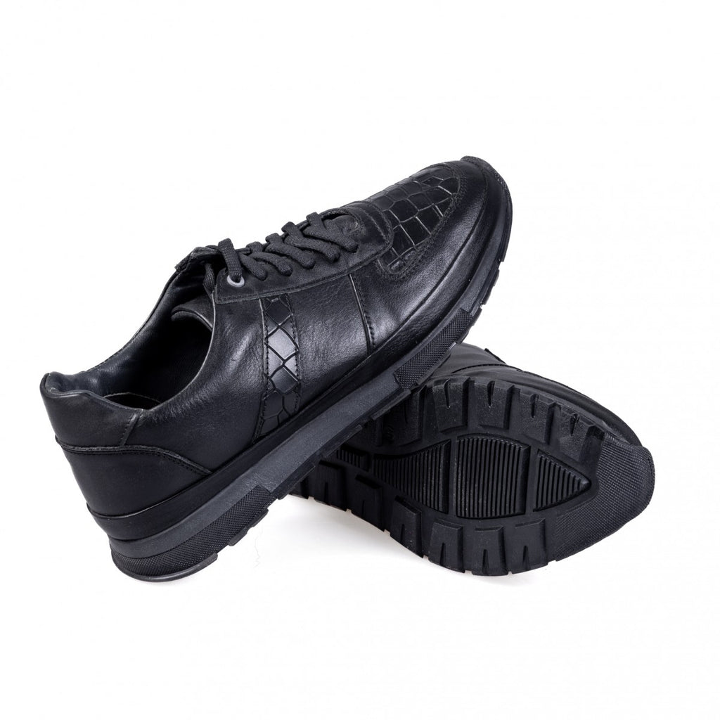 762001 Fekete férfi alkalmi cipő