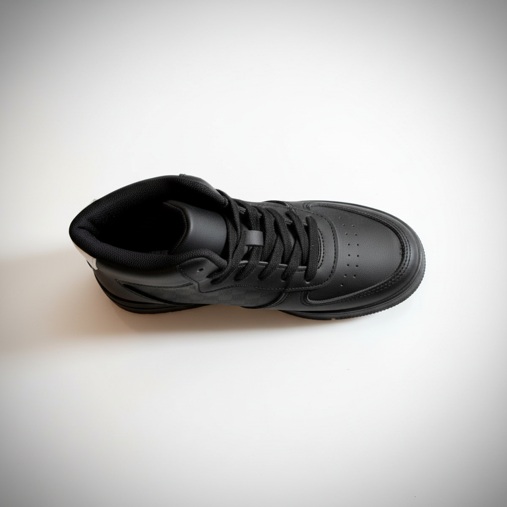 A-066 Czarne damskie trampki