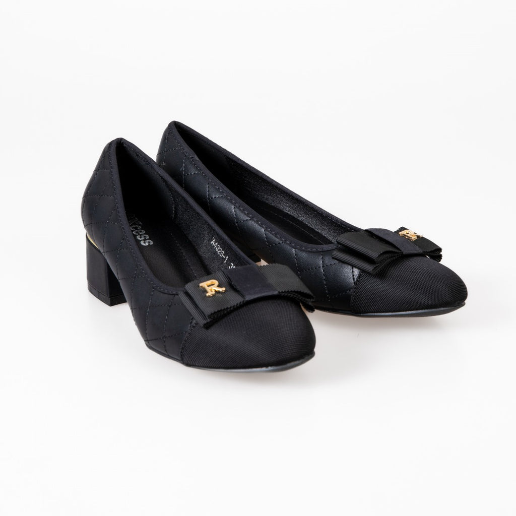 A4328-1 Černé dámské boty na vysokém podpatku