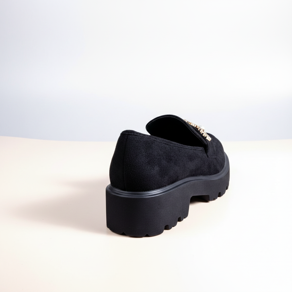 A5617-1 Czarne damskie buty codzienne
