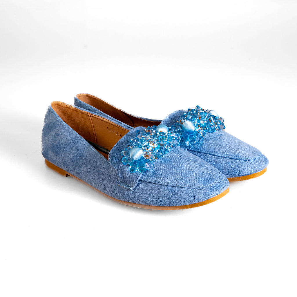 A5624-3 Modré dámské volnočasové boty