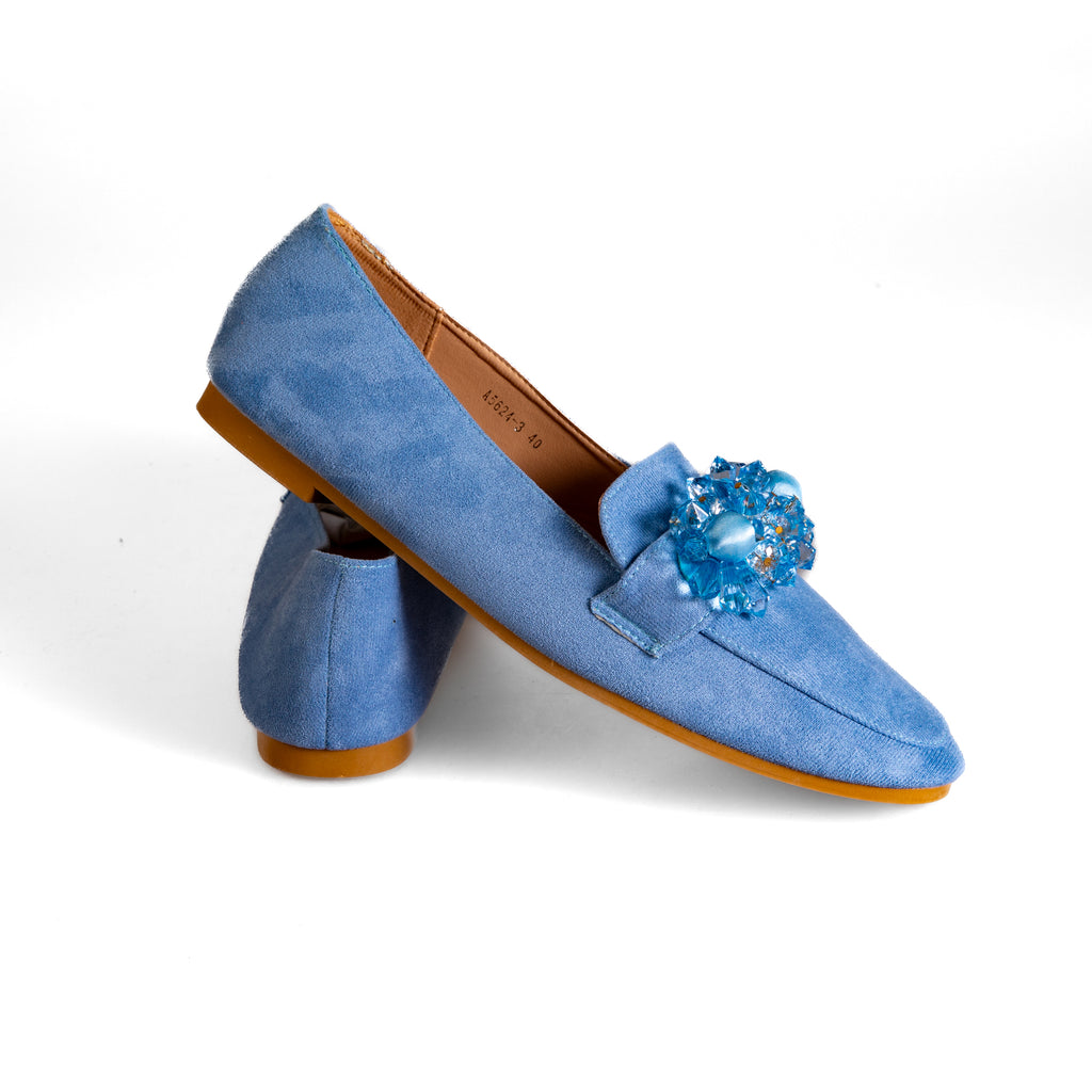 A5624-3 Modré dámské volnočasové boty