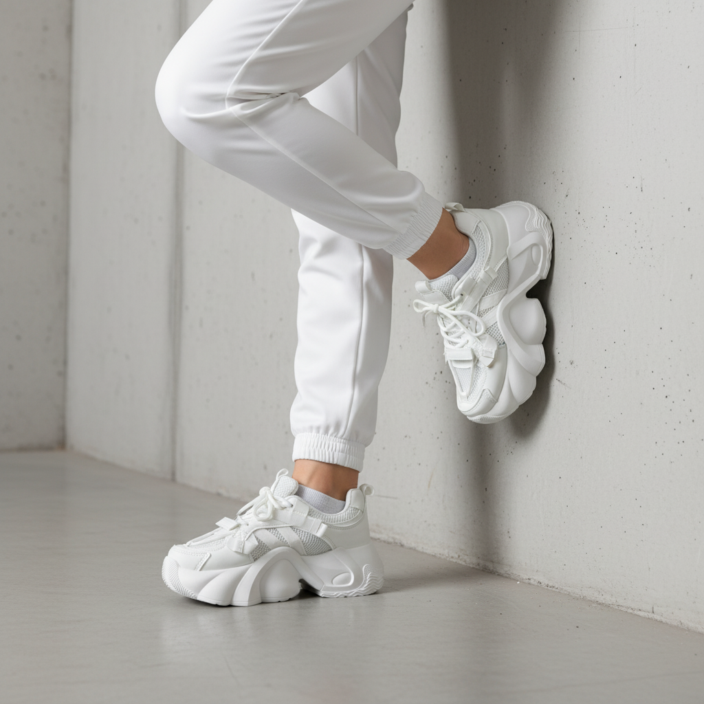 AN6012-2 Dámské sportovní tenisky Urban Mesh – bílé