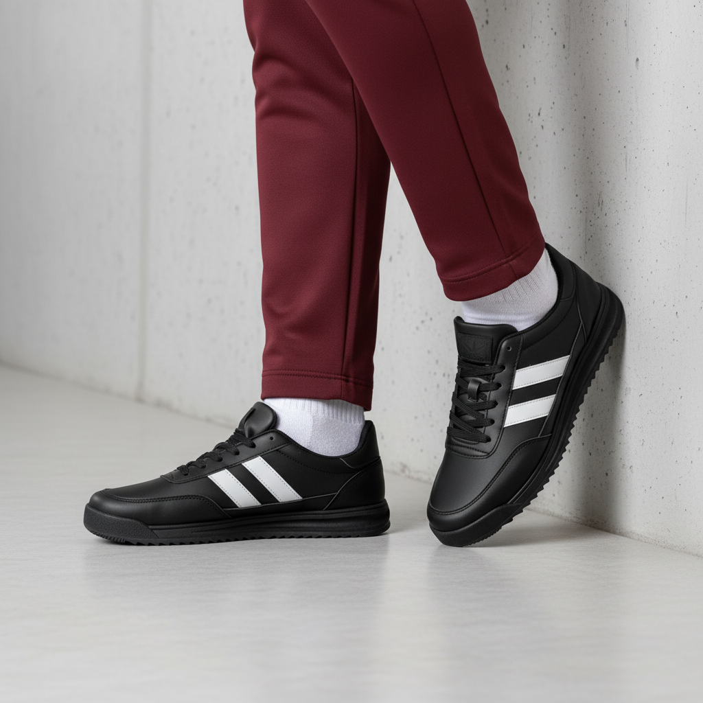 AN6047-1 Pánské sportovní boty Triple Black