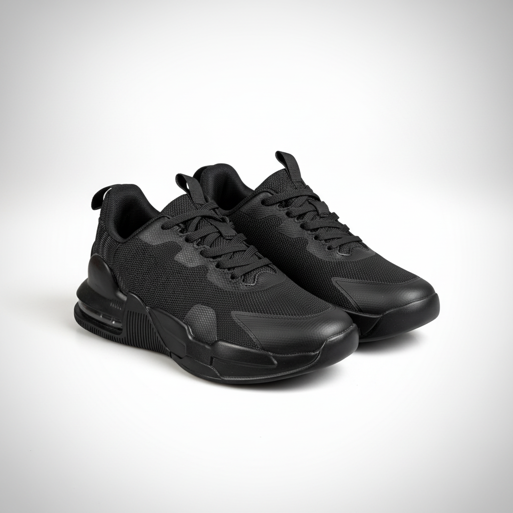 BL515-1 Adidași clasici cu talpă înaltă pentru femei – Negru