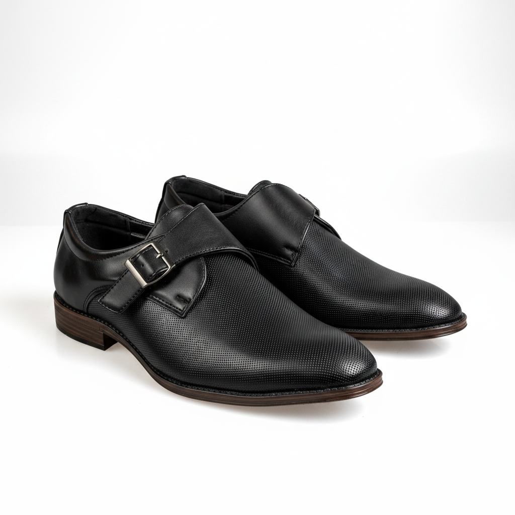 H038-1 Men's Business Casual Oxford Shoes - Black