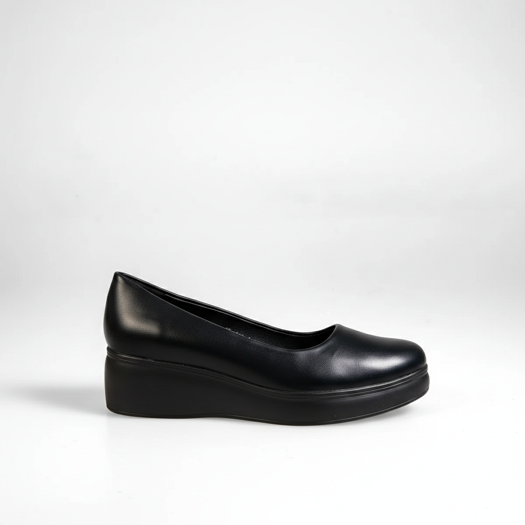 JK-801-1 Černé elegantní a univerzální dámské boty na každodenní nošení