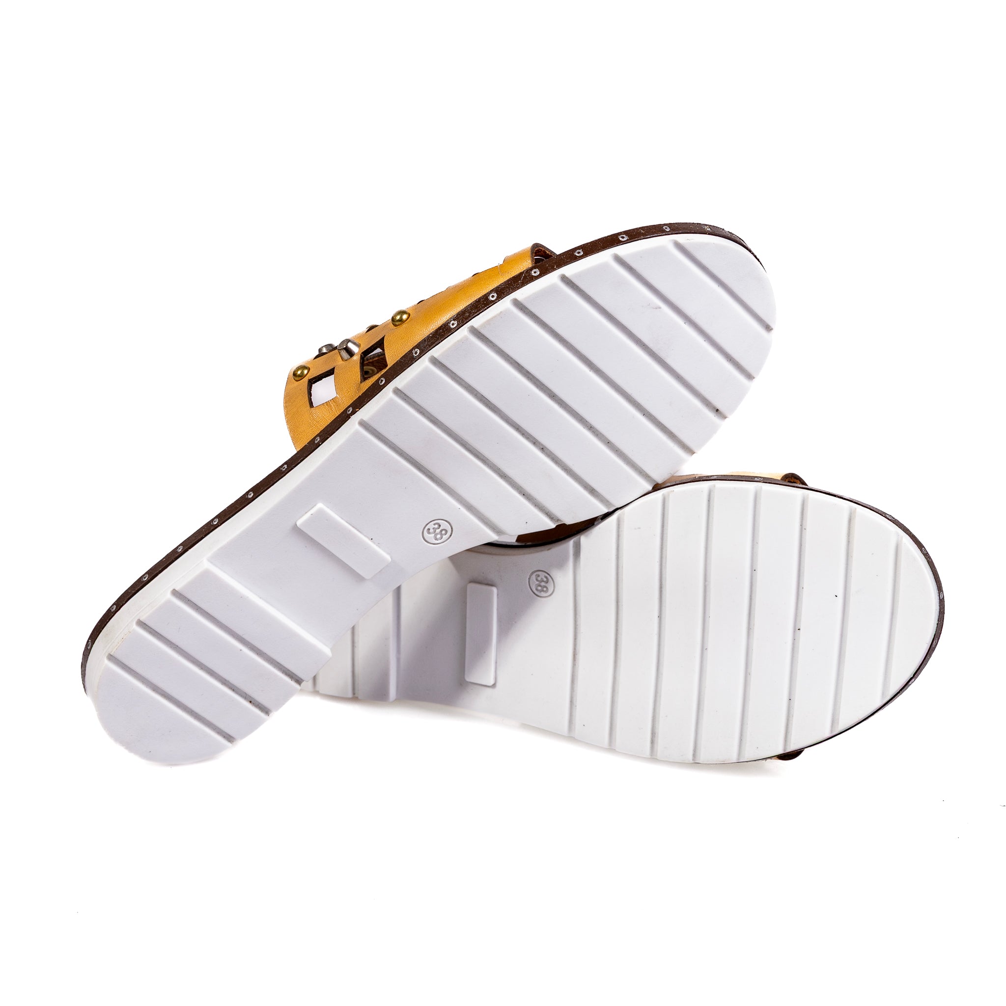 1122 Cream – Women’s Perforated Genuine Leather Comfort Sneakers