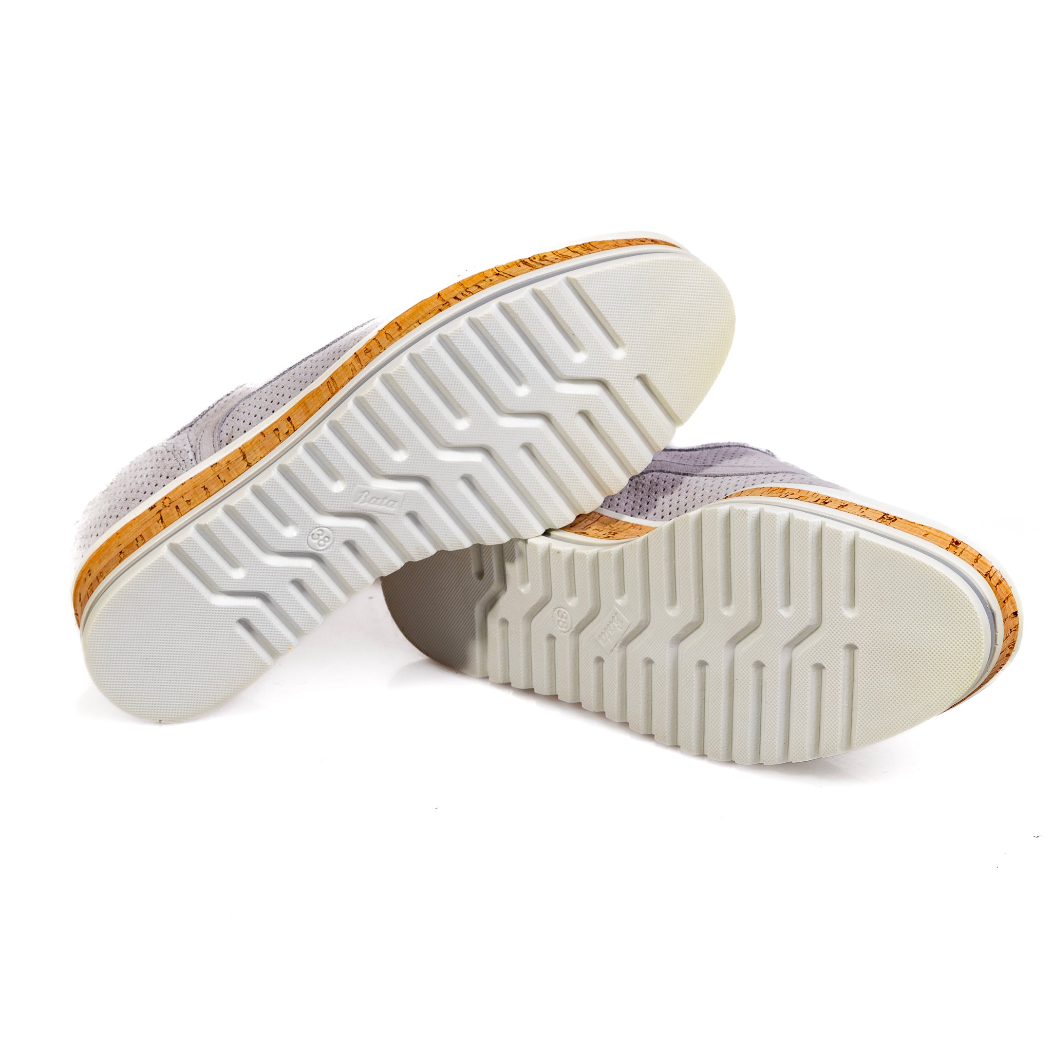 513-2117 – Women’s Laser-Cut Genuine Leather Platform Sneakers