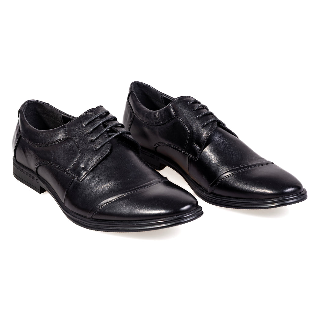 H035-1 Black – Premium Men’s Genuine Leather Formal Shoes
