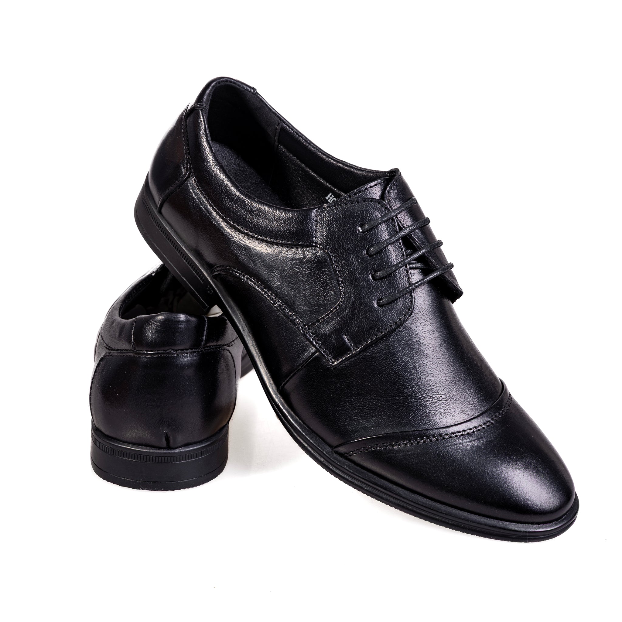 H035-1 Black – Premium Men’s Genuine Leather Formal Shoes
