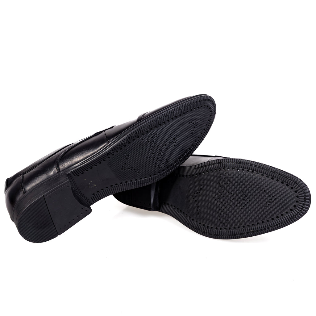 H035-1 Black – Premium Men’s Genuine Leather Formal Shoes