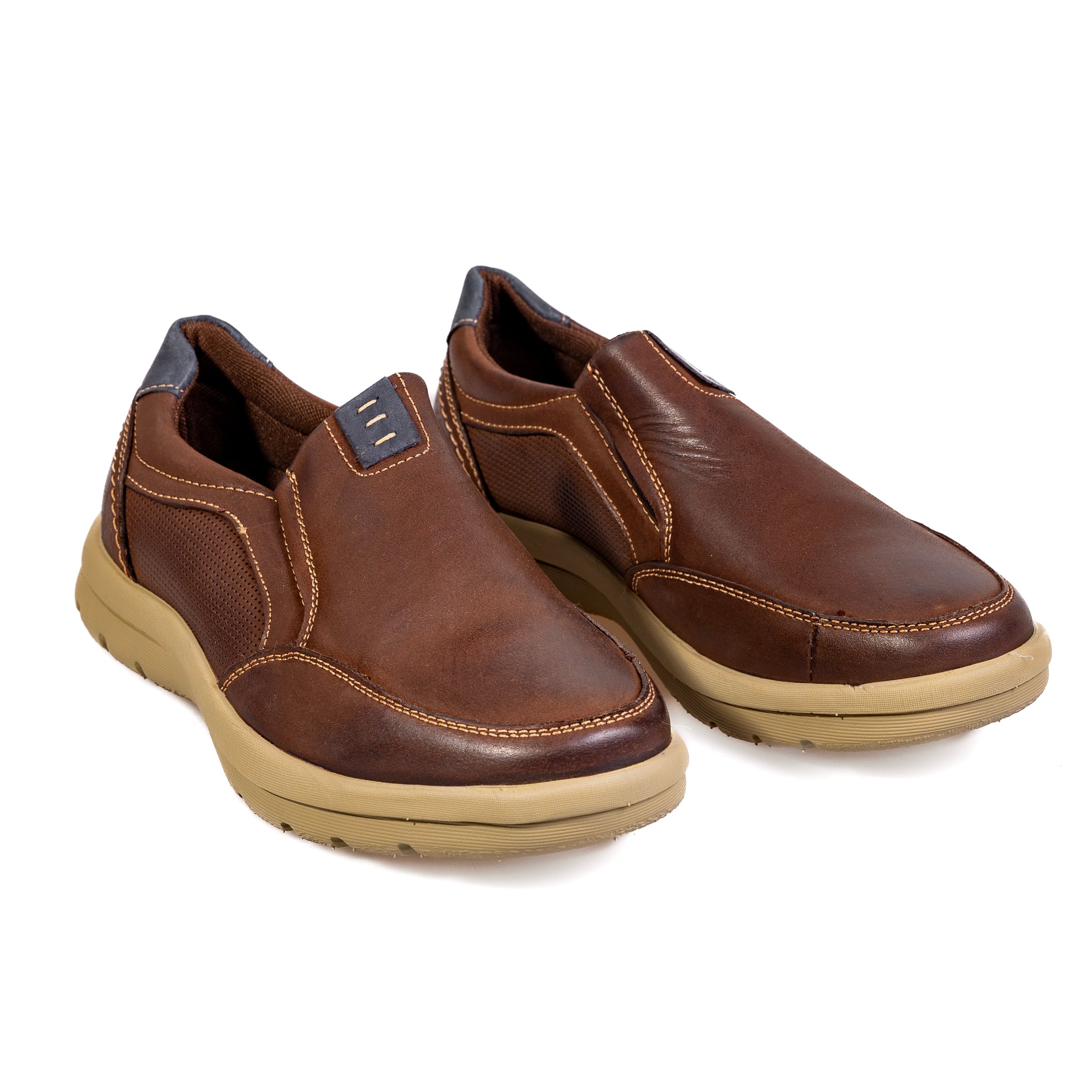 K375-2 D-Brown – Premium Men’s Genuine Leather Everyday Shoes
