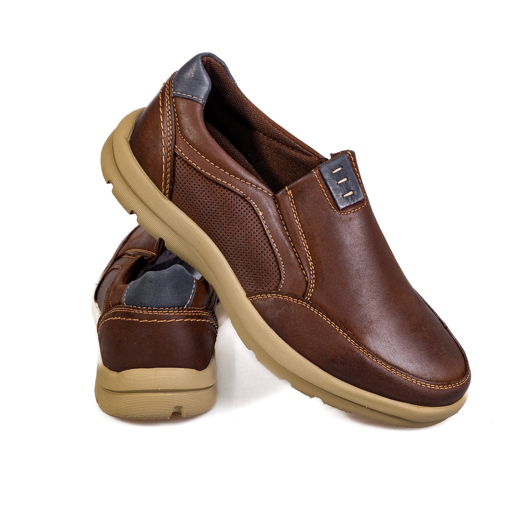 K375-2 D-Brown – Premium Men’s Genuine Leather Everyday Shoes