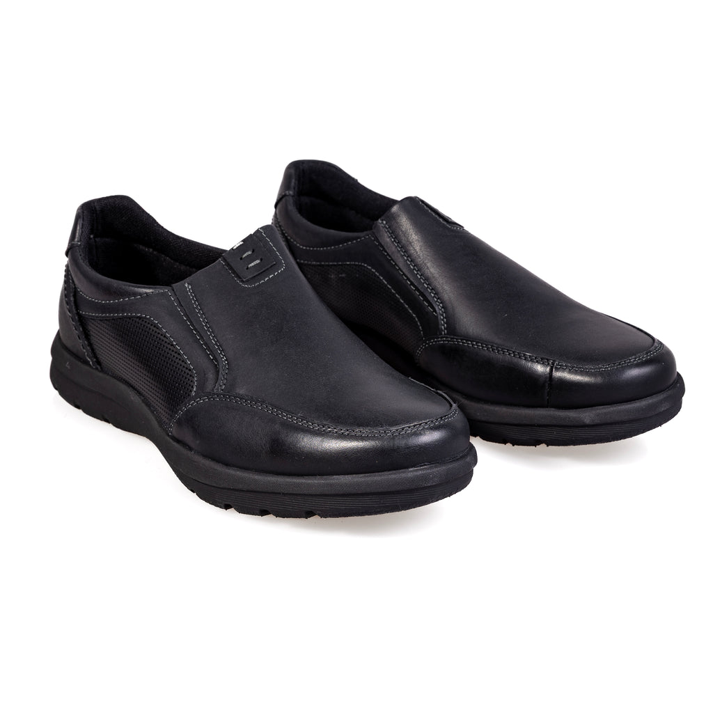 K375-1 Black – Premium Men’s Genuine Leather Everyday Shoes