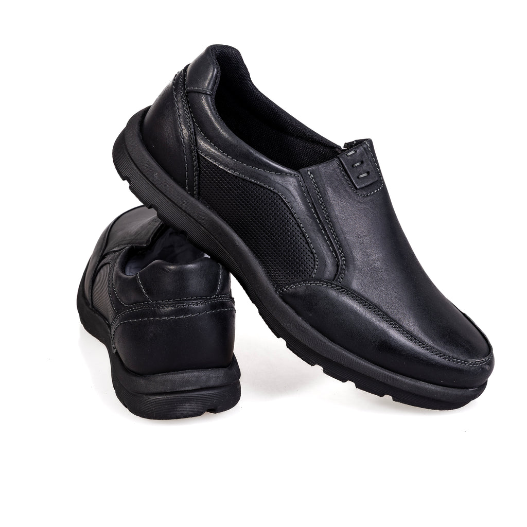 K375-1 Black – Premium Men’s Genuine Leather Everyday Shoes