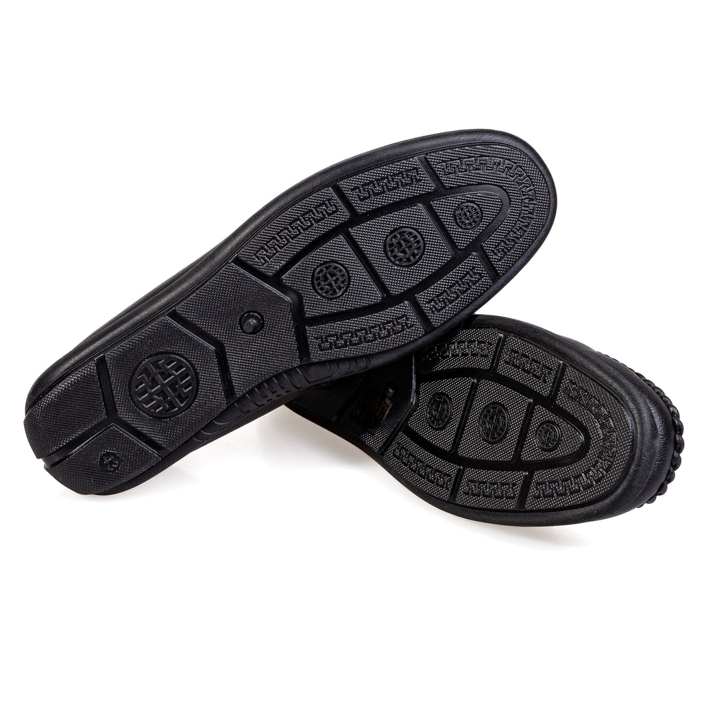 S599-1 Black – Stylish Men’s High-Class Eco-Suede Shoes