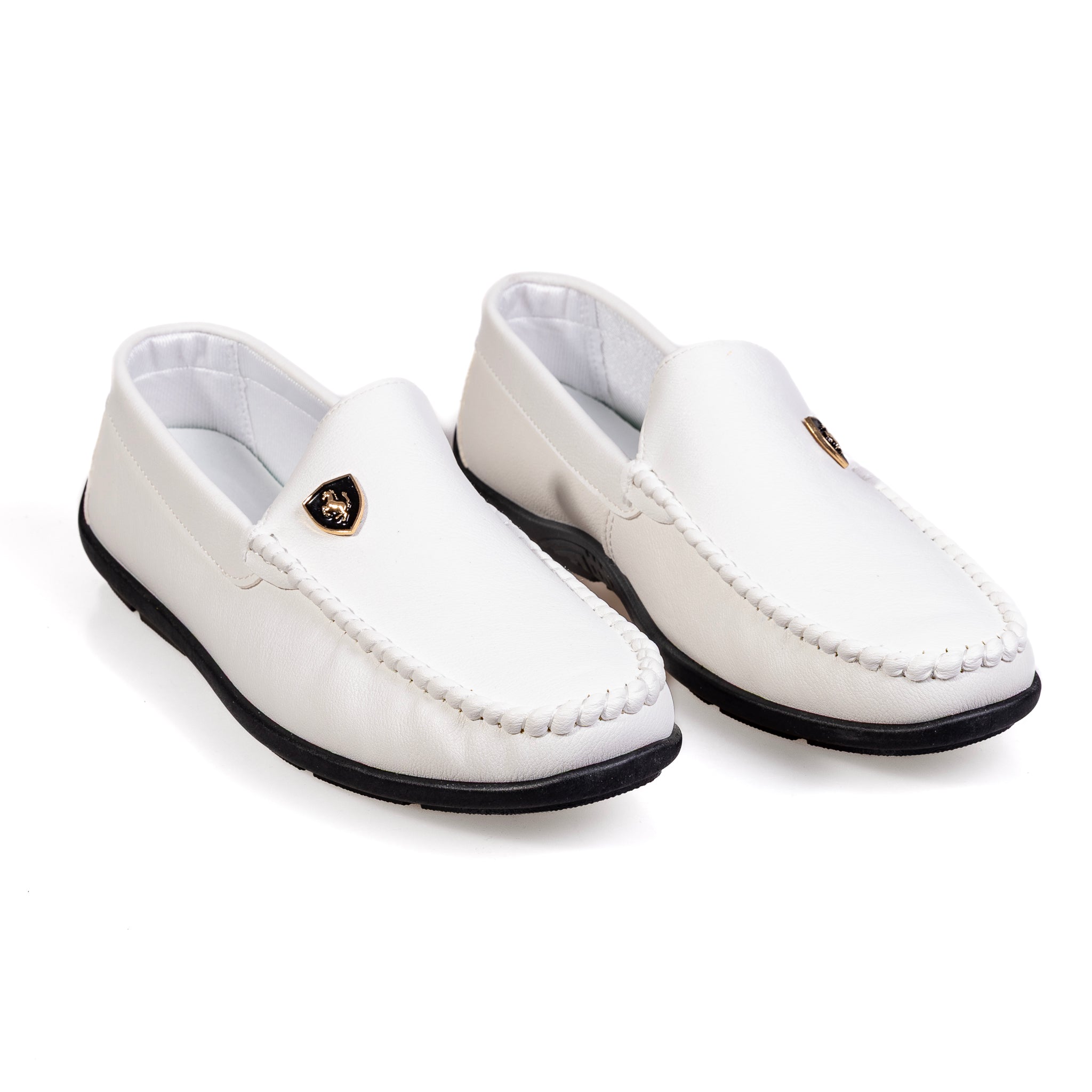 S599-2 White – Stylish Men’s High-Class Eco-Suede Shoes