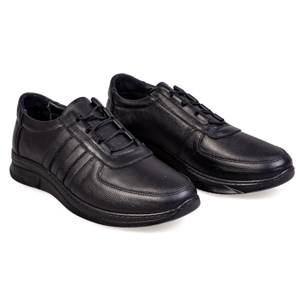 7021 Black – Premium Men’s Genuine Leather Everyday Shoes