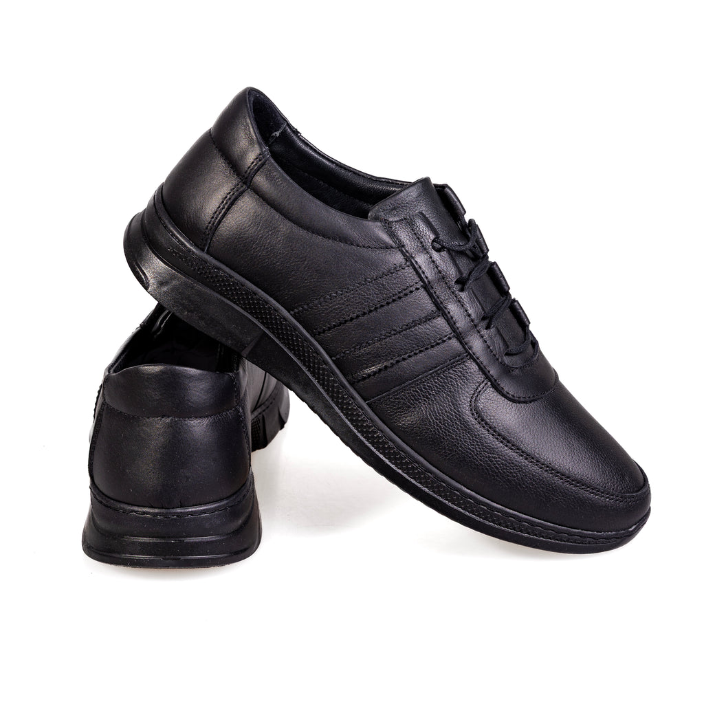 7021 Black – Premium Men’s Genuine Leather Everyday Shoes